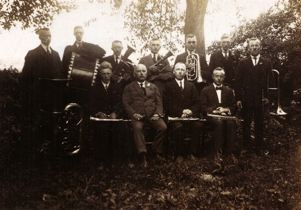 erstes Ã¼berliefertes Foto des Musikvereins Albachten aus dem Jahr 1922