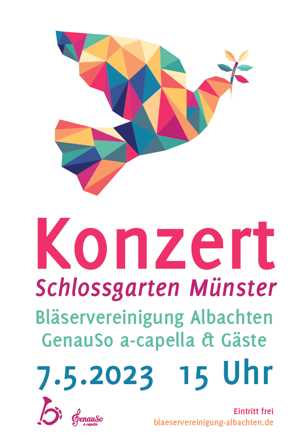 Plakat zum Konzert im Schlossgarten am 7.5.2023
